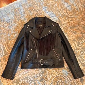 Maje Black Leather Jacket